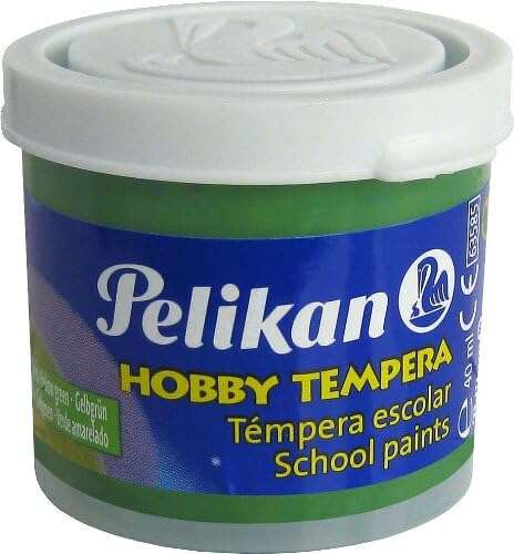 Pelikan Tempera Escolar Frasco 40ml - Facil de Lavar - Ideal para Actividades Escolares - Color Verde 1 pieza(s)