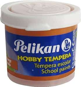 Pelikan Tempera Escolar Frasco 40ml - Facil de Lavar - Ideal para Actividades Escolares - Color Naranja 1 pieza(s)