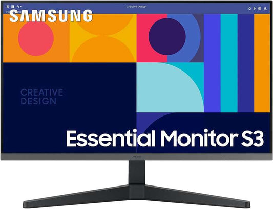 Samsung Essential S3 Monitor 27" LCD IPS FullHD 1080p 100Hz Freesync - Respuesta 4ms - Angulo de Vision 178° - HDMI, DisplayPort - VESA  75x75mm 1 pieza(s)