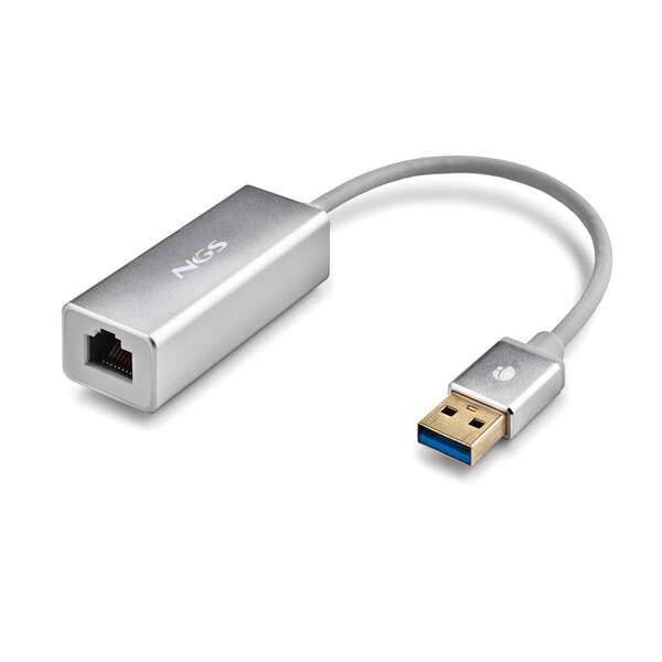 NGS Hacker 3.0 Adaptador USB a LAN - 1Gbps - Cable 15cm - Color Gris 1 pieza(s)