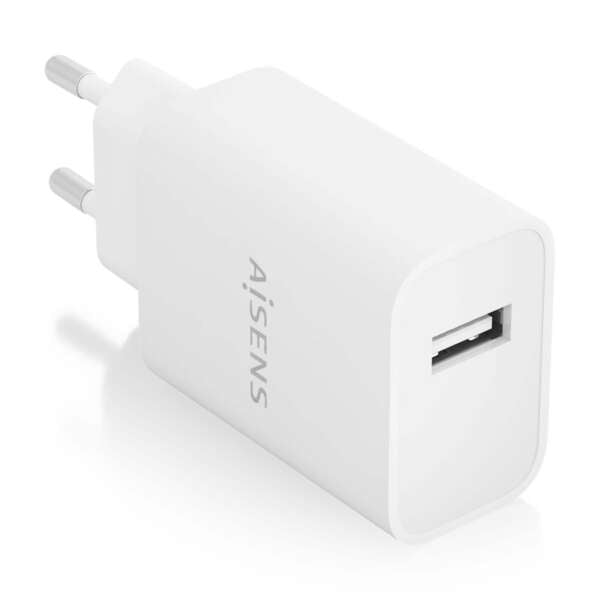 AISENS - Cargador USB 10W alta eficiencia  5V/2A  Blanco