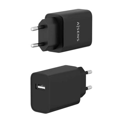 AISENS - Cargador USB 10W alta eficiencia  5V/2A  Negro