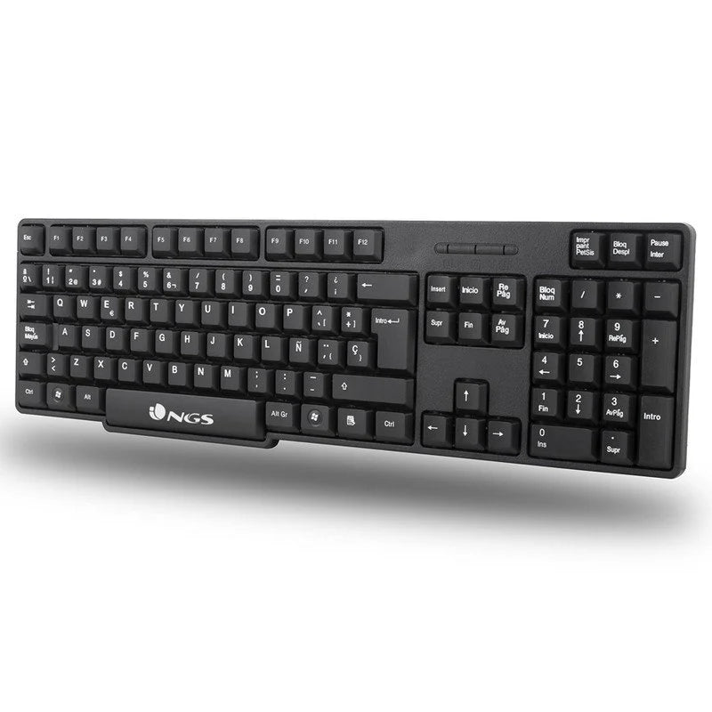 NGS Euphoria Kit Pack Teclado Inalambrico USB Portugues + Raton Inalambrico USB 1200dpi 3 Botones - Uso Ambidiestro 1 pieza(s)