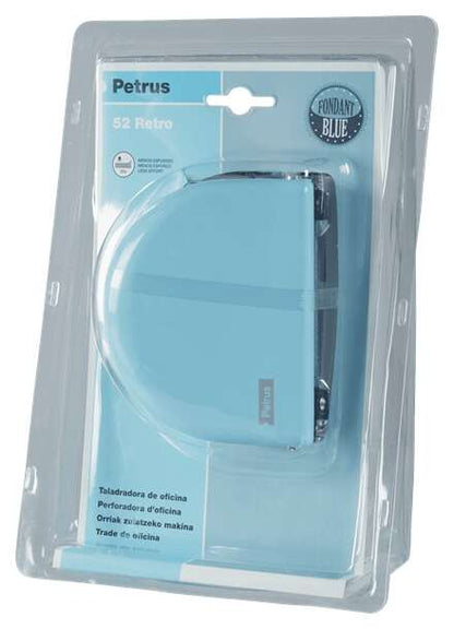 Petrus - 624409 perforador de papel 20 hojas Azul