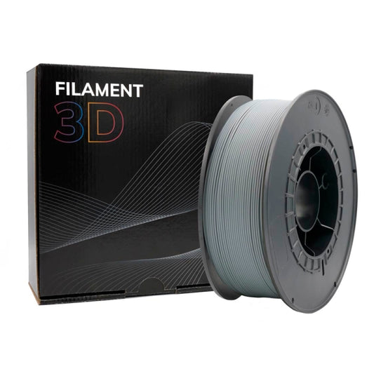 Filamento 3D PETG - Diametro 1.75mm - Bobina 1kg - Color Gris Tintasmurcia.com