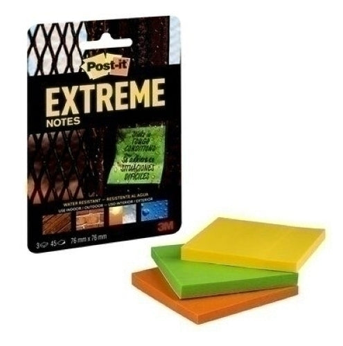 Post-It - TACO NOTAS POST-IT EXTREME 76x76 45H.P/3 - Pack de 1 Unid. EXT33M-3-UKSP