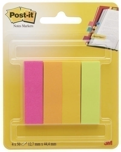 Post-It - TACO NOTAS POST-IT 670-4CA 12 7X44 4 - Pack de 6 unidades