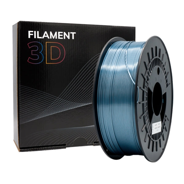 Filamento 3D PLA SILK - Diametro 1.75mm - Bobina 1kg - Color Plata Tintasmurcia.com