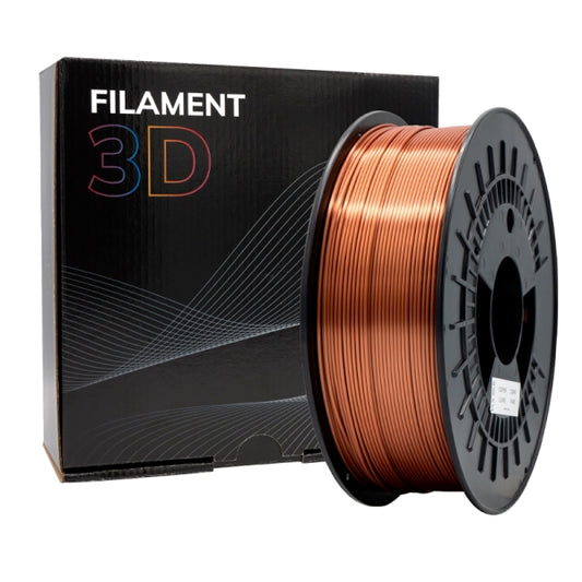 Filamento 3D PLA SILK - Diametro 1.75mm - Bobina 1kg - Color Cobre Tintasmurcia.com