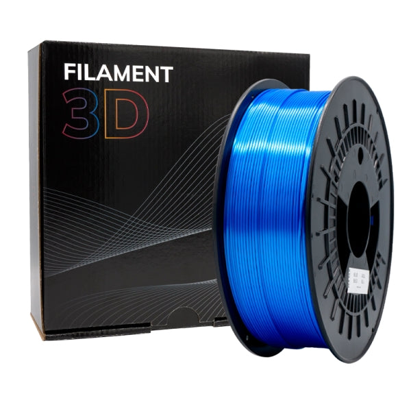 Filamento 3D PLA SILK - Diametro 1.75mm - Bobina 1kg - Color Azul Tintasmurcia.com