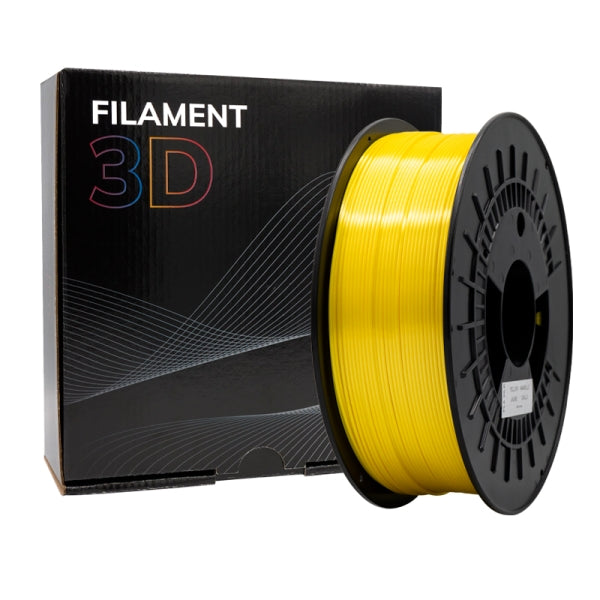 Filamento 3D PLA SILK - Diametro 1.75mm - Bobina 1kg - Color Amarillo Tintasmurcia.com