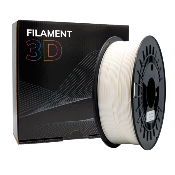 Filamento 3D PLA TOUGH - Diametro 1.75mm - Bobina 1kg - Color Blanco Tintasmurcia.com