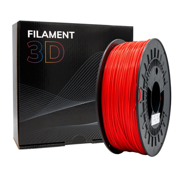 Filamento 3D PLA TOUGH - Diametro 1.75mm - Bobina 1kg - Color Rojo Tintasmurcia.com