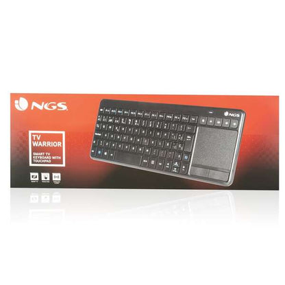 NGS Teclado Inalambrico con Touchpad con Teclas Multimedia de 2.4ghz - QWERTY Portugues - Color Negro 1 pieza(s)