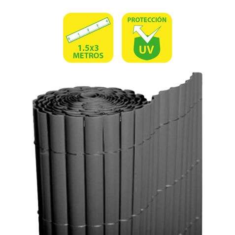 SunGarden Cañizo Plastico Doble Cara 1.5x3m - Color Gris Oscuro 1 pieza(s)