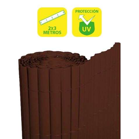 SunGarden Cañizo Plastico Doble Cara 2x3m - Color Marron Oscuro 1 pieza(s)