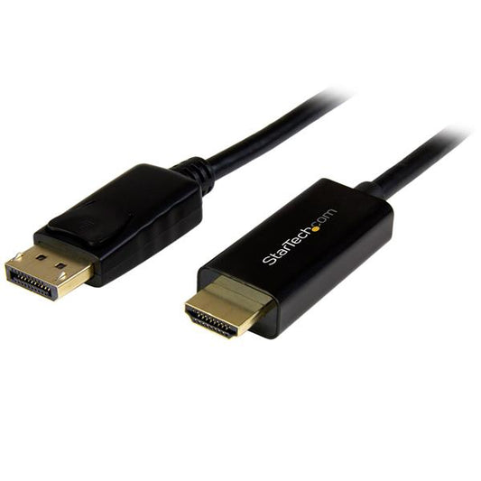 StarTech.com - Cable Conversor DisplayPort a HDMI de 1m - Color Negro - Ultra HD 4K