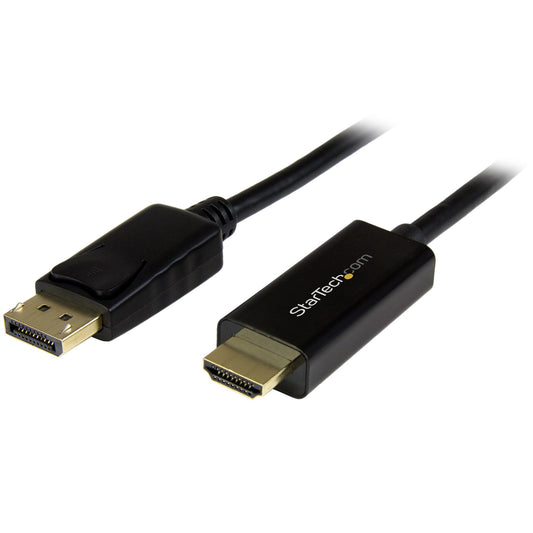 StarTech.com - Cable Conversor DisplayPort a HDMI de 2m - Color Negro - Ultra HD 4K