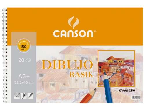 Canson - Dibujo Basik Arte de papel 20 hojas