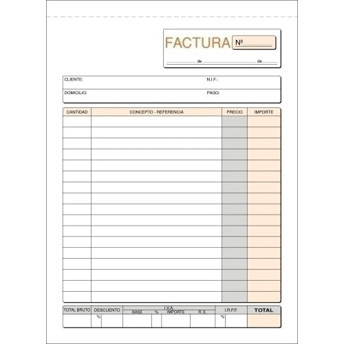 Loan - TALONARIO FACTURAS 4º NATURAL LOAN