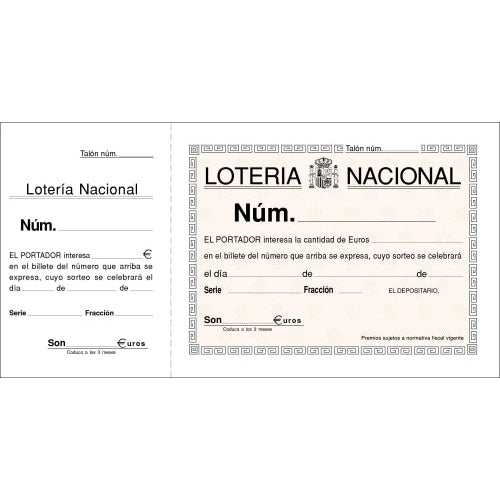 Loan - TALONARIO LOTERIA DOS TINTAS LOAN