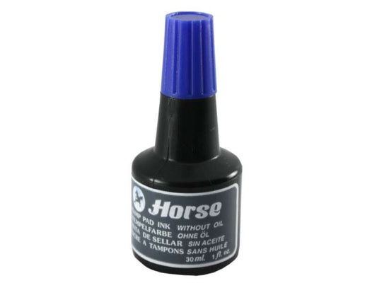 Horse Bote de Tinta para Tampon 30ml - Sin Aceite - Color Azul 1 pieza(s)