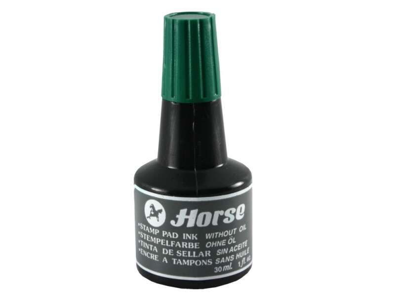 Horse Bote de Tinta para Tampon 30ml - Sin Aceite - Color Verde 1 pieza(s)