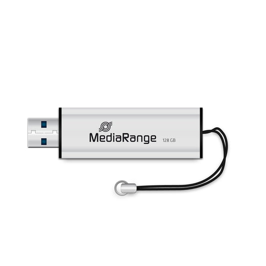 MediaRange - MR918 unidad flash USB 128 GB USB Type-A / Micro-USB 3.2 Gen 1 (3.1 Gen 1) Negro  Plata