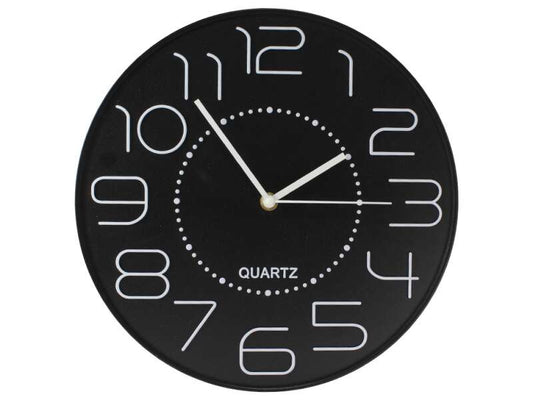 Bismark Reloj Oficina Numeros Blancos sin Cristal - Manecillas de Aluminio - Color Negro 1 pieza(s)