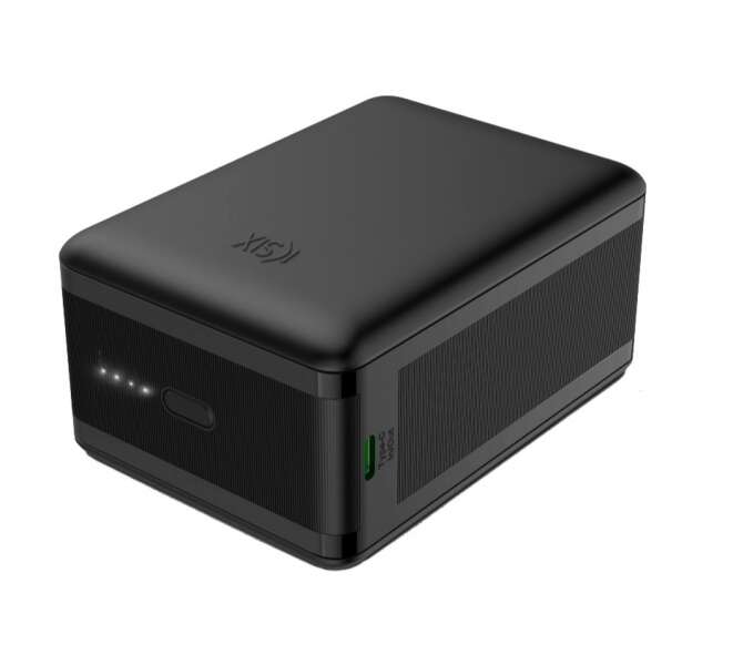 Ksix Powerbank Nano 30.000 mAh - para Portatiles - Tamaño Bolsillo - Power Delivery - 65 W - Cable USB-C - Carga Simultanea - Color Negro 1 pieza(s)