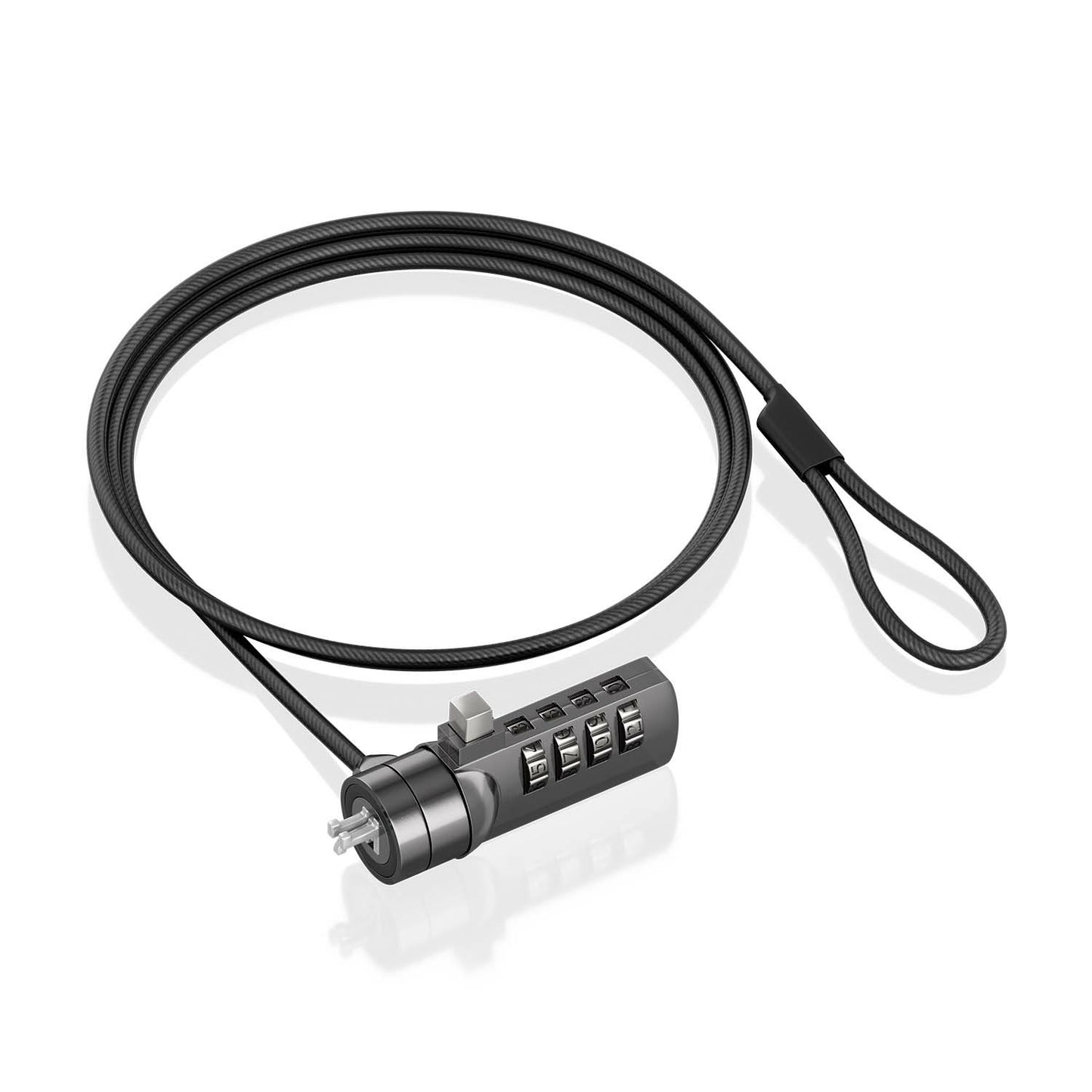 AISENS - Cable de seguridad con cerradura de combinación para Ordenador  Monitor  Portátil 1.5m