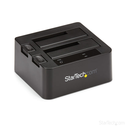 StarTech.com - Docking Station de 2 Bahías - USB 3.1 a SATA - USB 3.1 (10 Gbps) - SATA I/II/III de 2 5/3 5" - Base de Acoplamiento SSD/HDD - de Intercambio en Caliente - Carga Superior