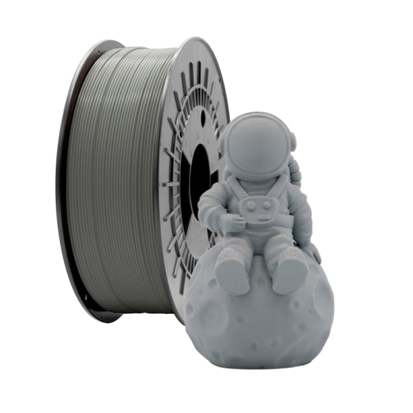 Filamento 3D PLA MATE - Diametro 1.75mm - Bobina 1kg - Color Gris Oscuro