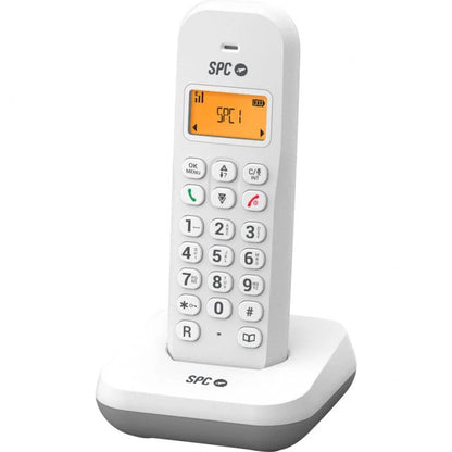 SPC Keops Telefono Fijo Inalambrico DECT - Pantalla Iluminada - Agenda 50 Contactos - Identificador de Llamadas - Color Blanco 1 pieza(s)