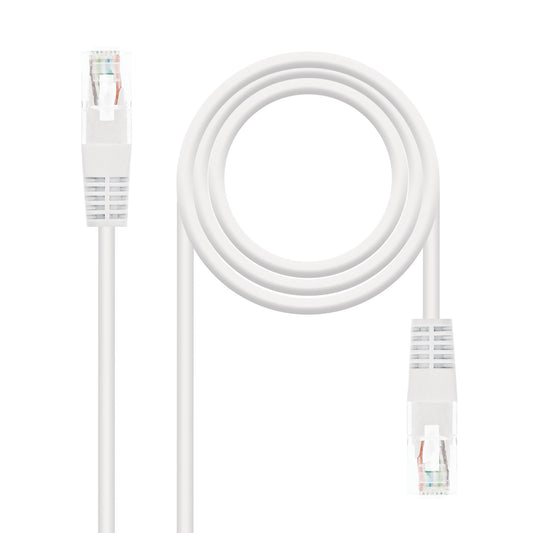 Nanocable - CABLE RED LATIGUILLO RJ45 CAT.5E UTP AWG24  BLANCO  0.5 M