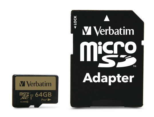 Verbatim - Pro+ 64 GB MicroSDHC MLC Clase 10