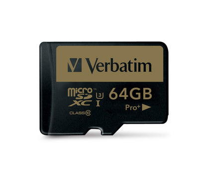 Verbatim - Pro+ 64 GB MicroSDHC MLC Clase 10