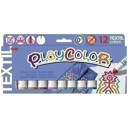 Playcolor - TEMPERA PLAYCOLOR TEXTIL ONE C/12