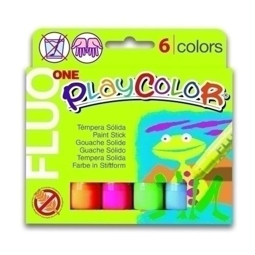 Playcolor - TEMPERA PLAYCOLOR FLUO ONE C/6