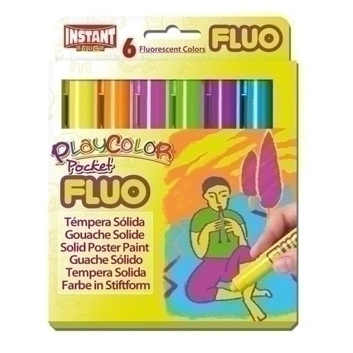 Playcolor - TEMPERA PLAYCOLOR FLUO POCKET C/6