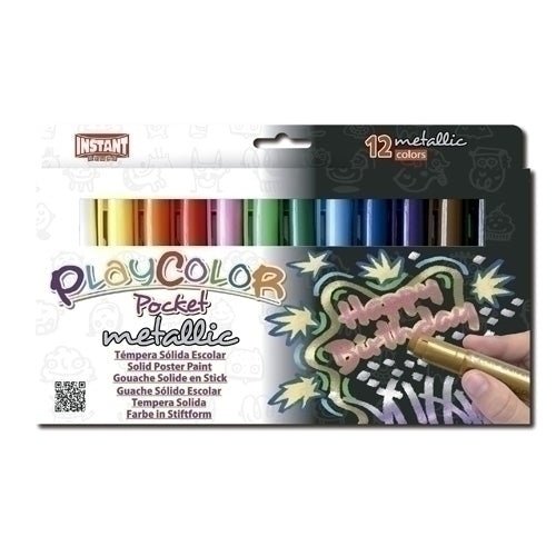 Playcolor - TEMPERA PLAYCOLOR MET. POCKET C/12