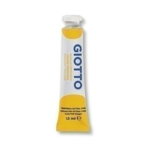 Giotto - TEMPERA GIOTTO 12 ml (tubo)  AMARILLO BA - Pack de 6 unidades