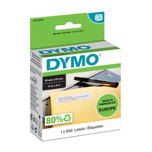 DYMO - LW - Etiquetas multiuso - 19 x 51 mm - S0722550