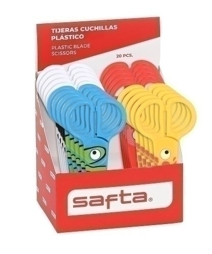 Safta - TIJERAS ESC. SAFTA PLASTICO SURT.EXP.20