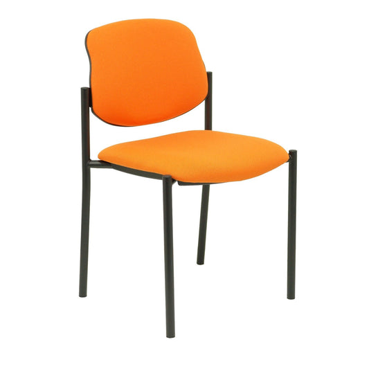 PIQUERAS Y CRESPO - Silla fija Villalgordo bali naranja chasis negro