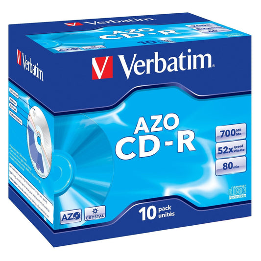 Verbatim - CD-R AZO Crystal 700 MB 10 pieza(s)