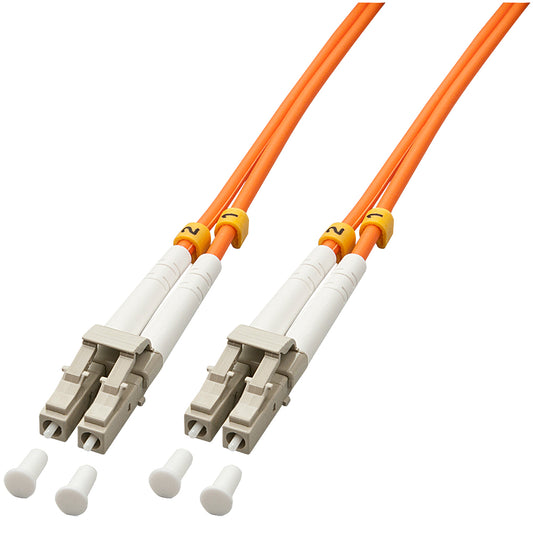 Lindy - 46481 cable de fibra optica 2 m LC OM2 Naranja