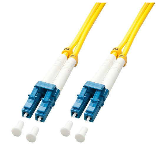 Lindy - 47452 cable de fibra optica 3 m LC OS2 Amarillo