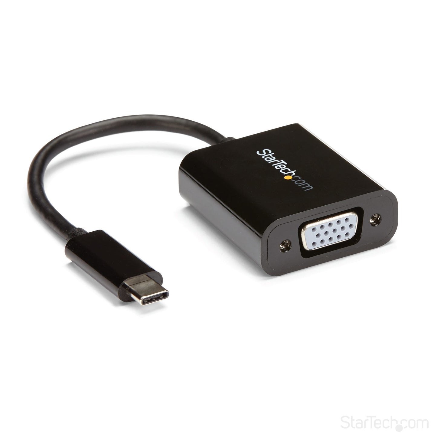 StarTech.com - Adaptador USB C a VGA - Negro - 1080p - Convertidor de Vídeo para su MacBook Pro - Dongle de Pantalla USB Tipo C a VGA - La Versión Mejorada es CDP2VGAEC