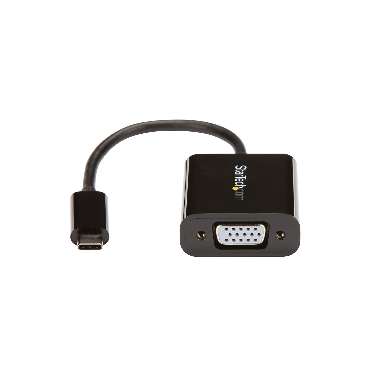 StarTech.com - Adaptador USB C a VGA - Negro - 1080p - Convertidor de Vídeo para su MacBook Pro - Dongle de Pantalla USB Tipo C a VGA - La Versión Mejorada es CDP2VGAEC